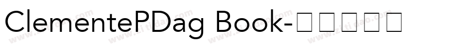 ClementePDag Book字体转换